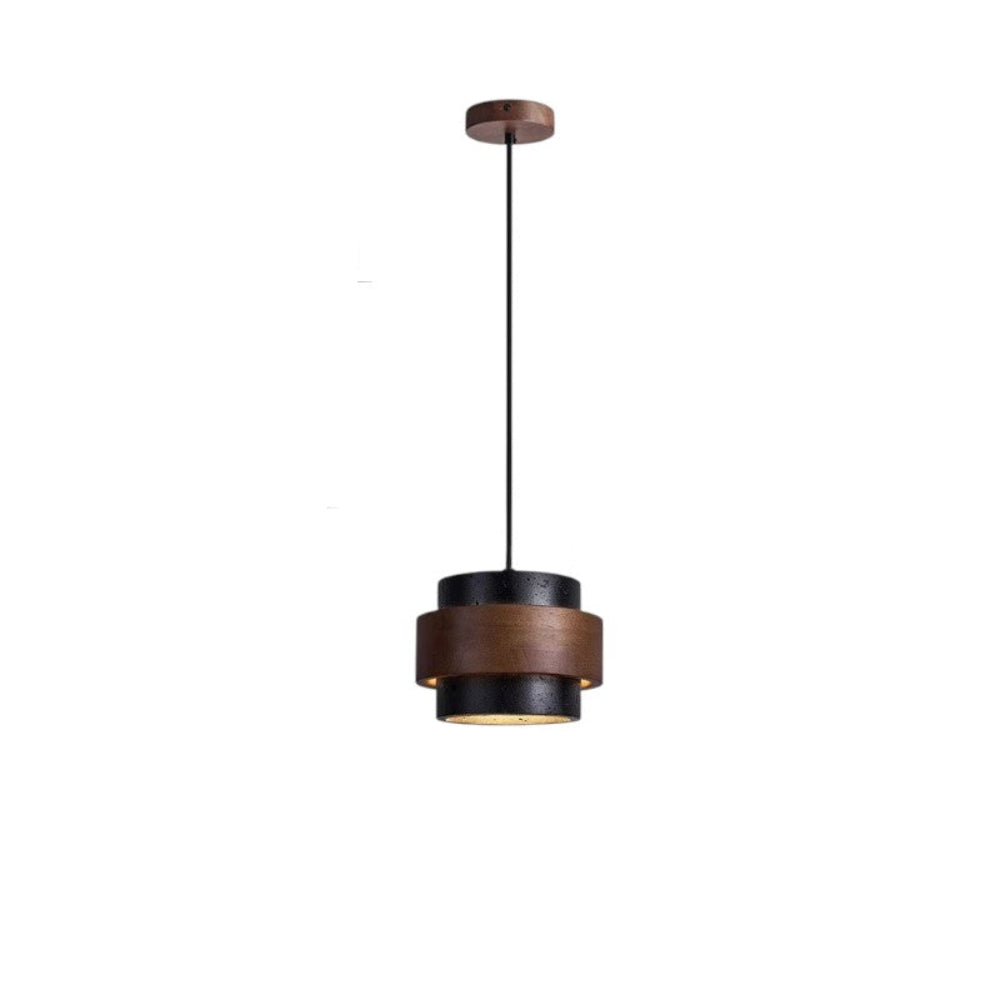 Black Travertine Pendant Light