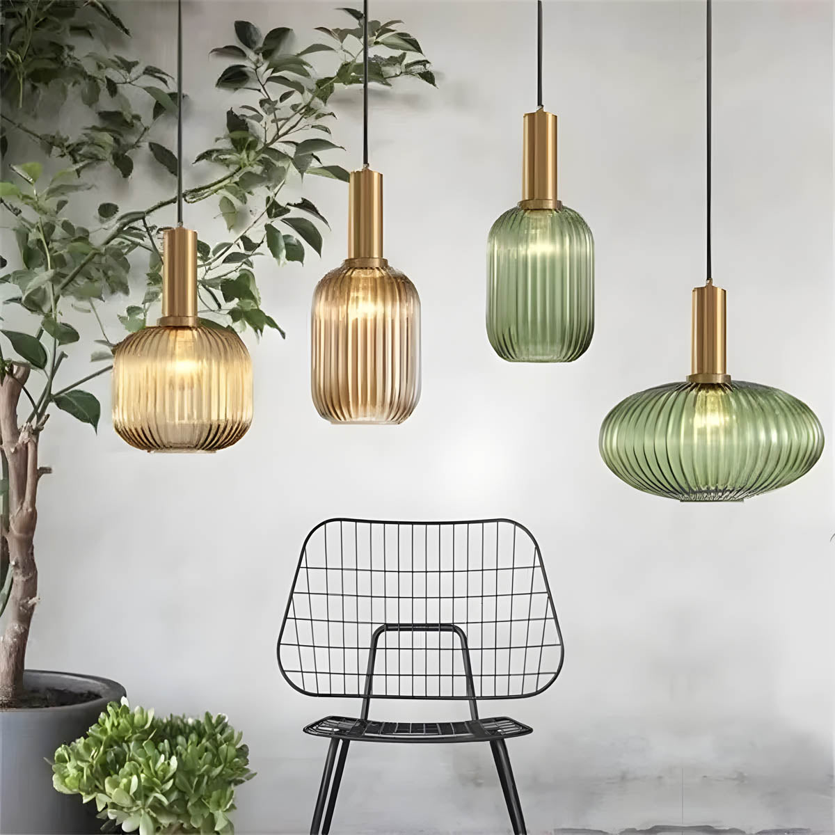 Hanos Colored Glass Pendant Light